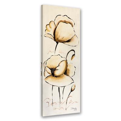 Canvas Print, Yellow Painted Flowers