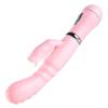 Kvinners forelskelse slikker kanin Vibrator: Dobbel vibrasjonsmassasjestav med tunge-slikkefunksjon. Oppladbar.