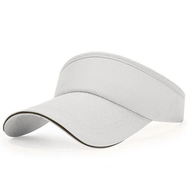 New Hat Women's Summer Sandwich Solid Color Empty Top Hat Topless Sun Hat Outdoor Sports Cap