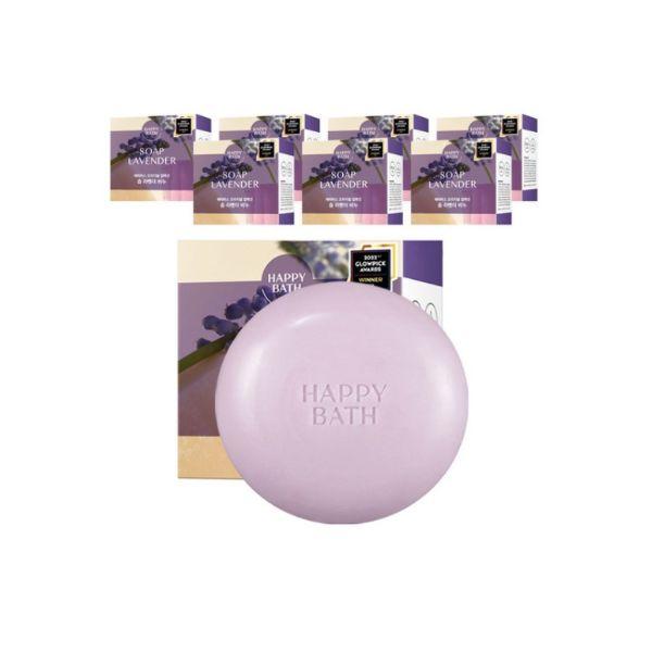 HAPPY BATH Original Collection Soap 90g 8ea (Options: Lavender / Baby Powder / Clean Cotton / Original) 1set