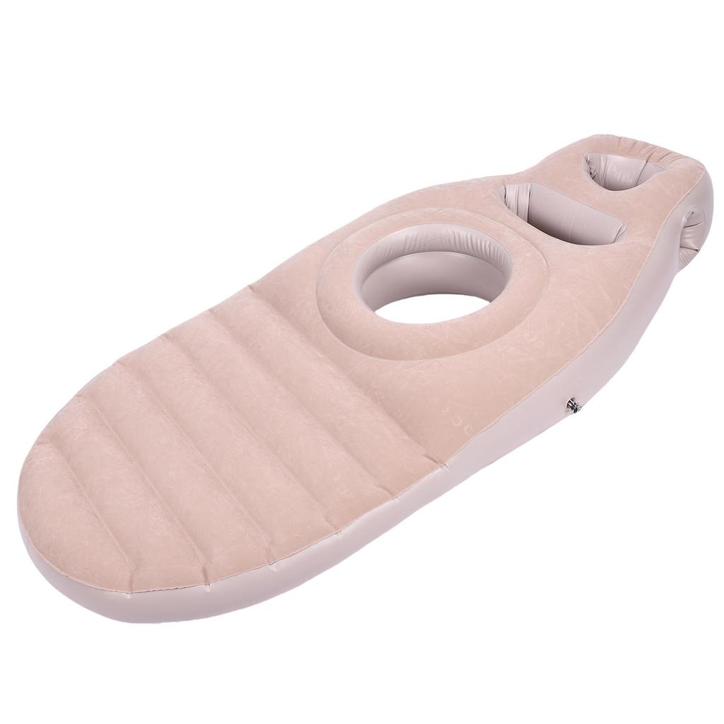 Polštář na celé tělo s otvorem na břicho Pohodlný lehký PVC nafukovací plovák do bazénu pro podpěru při spánku