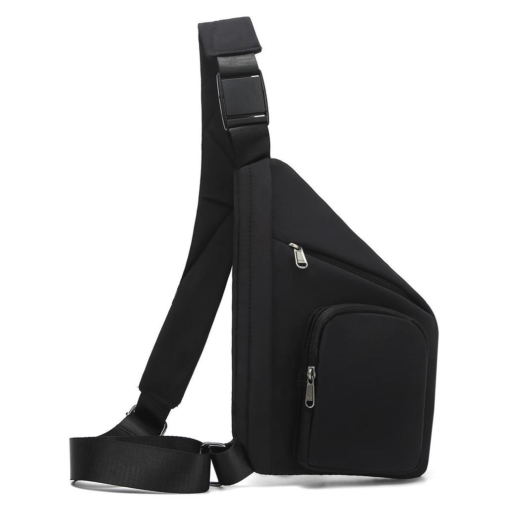 Men's Multifunctional Crossbody Triangle Bag - Casual Shoulder and Sports Chest Bag for Outdoor Cycling