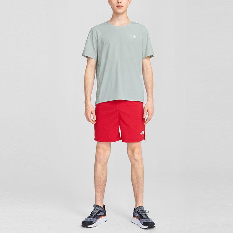 The North Face T Shirts Men's Light Gray Crew Neck Moderate Straight Fit NF0A5374-9B8
