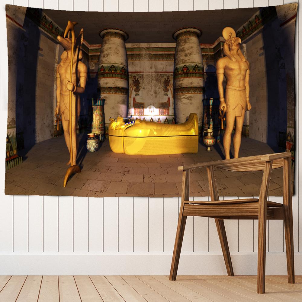 Ancient Egypt Pharaoh Tapestry Wall Hanging Vintage Boho Witchcraft Hippie Tapiz Home Decor Background Cloth
