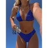 New Polka Dot Print Bikini Sexy Split Swimsuit Vacation Beach Swimsuit