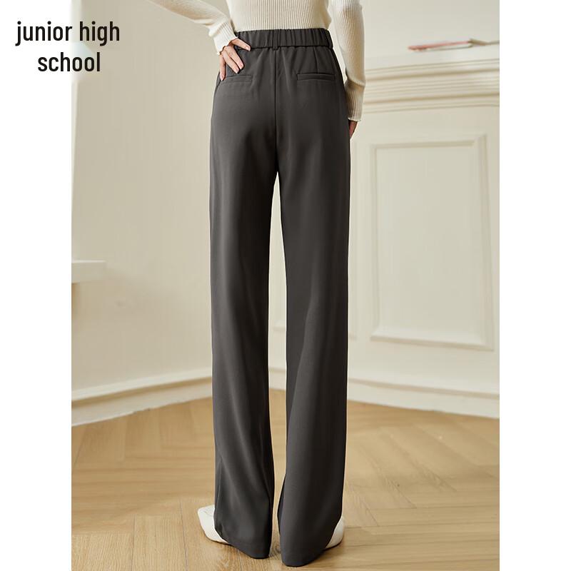 Dámské ležérní kalhoty s vysokým pasem a rovnými nohavicemi