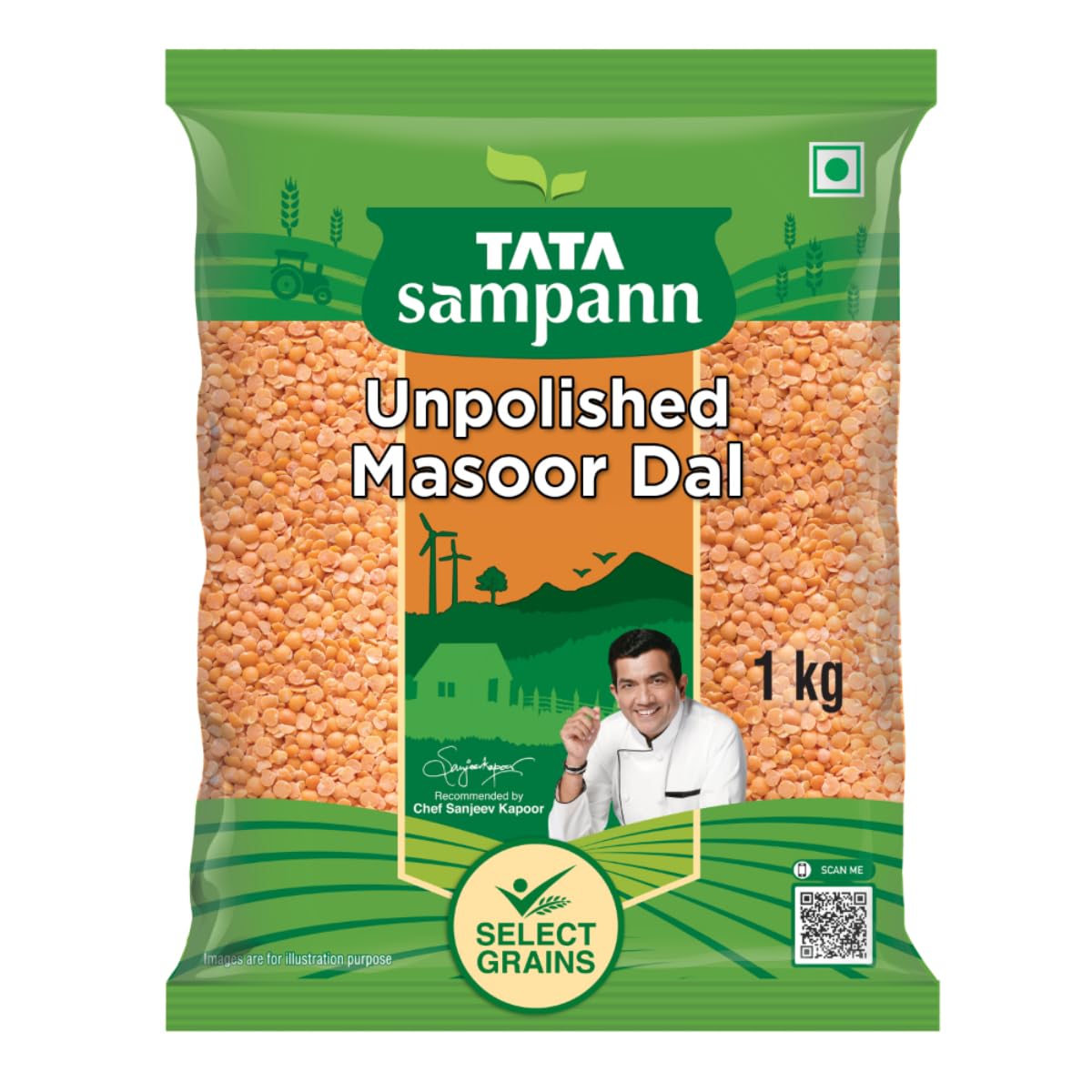 

Tata Sampann Unpolished Masoor Dal Split 1kg Pack Premium Quality Whole Grains for Healthy Meals