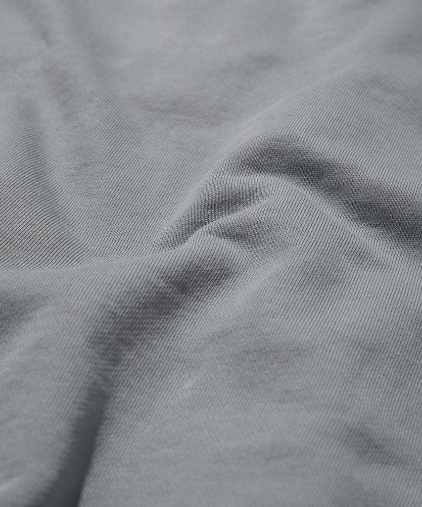 Suade Loose Suade Hood Zip Up [Blue Gray]