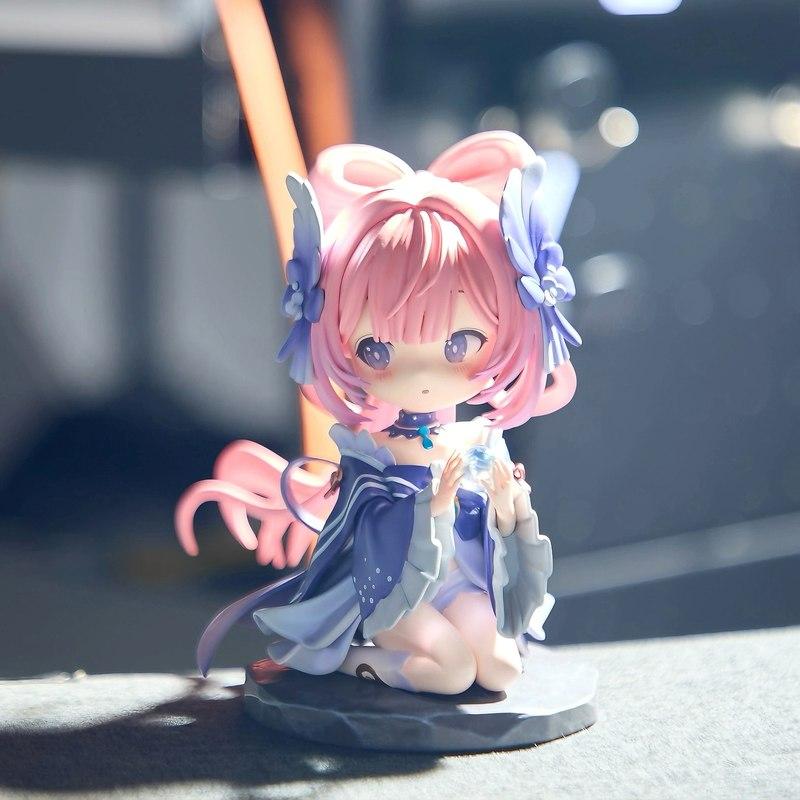 Anime Activity Figure Q Version Sangonomiya Kokomi Genshin Impact Cute And Charming Figurine Pvc Model Statue Doll Decora Doll Toy Present Designed