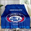 1PC Arema Football club Printed Soft Flannel Blanket Throw for Adult Bedroom Living Room Sofa Camping Travel Fan gifts Christmas Gifts