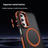 For Samsung Galaxy S24+ Case with Lens Kickstand Matte Back Cover Compatible with MagSafe