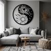Metal Yin Yang Sun Moon Art Sculpture Home Decor
