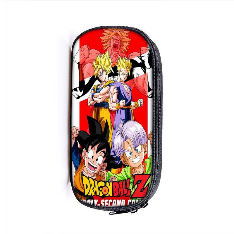 Dragonball Single-Layer Pencil Case Vertical Square Children'S Stationery Case Polyester Pencil Case