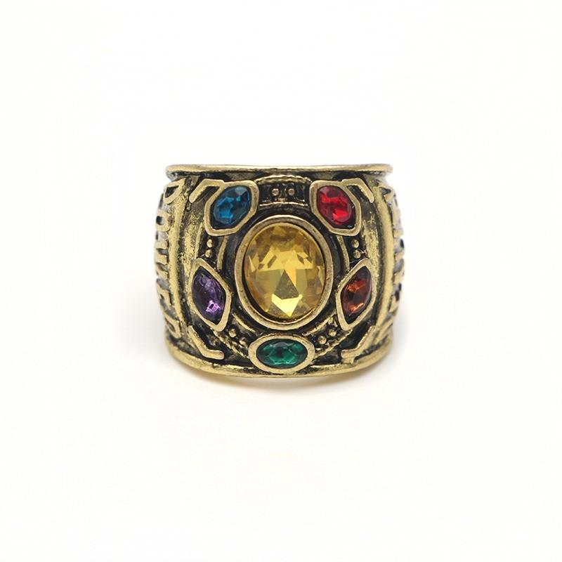 Marvel Avengers Infinity War Thanos Gauntlet Power Ring Jewelry Ornament Cosplay
