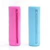 Cylindrical Pen Storage Bag Waterproof Silicone Pencil Case Large Compartment Zippered Pencil Pouches For Student