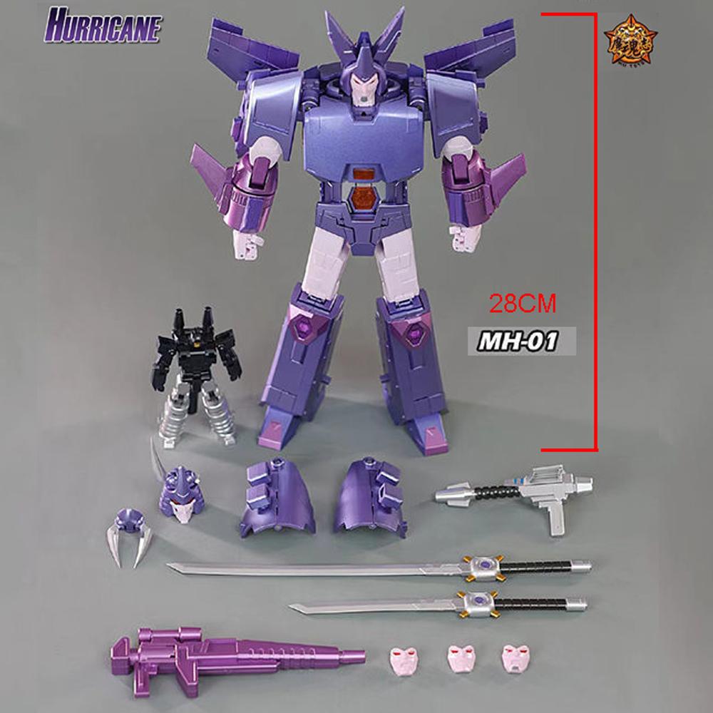 Transformationsspielzeug MHZ Cyclonus MH01 Hurricane MH01B Fanstoys FT29 G1 Serie Actionfigur Verformbarer Roboter Legierung Anime Modell