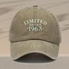 Mens Vintage  Embroidered Baseball Cap  Adjustable Lightweight Retro Hat with Limited Edition Design Multiple Colors for