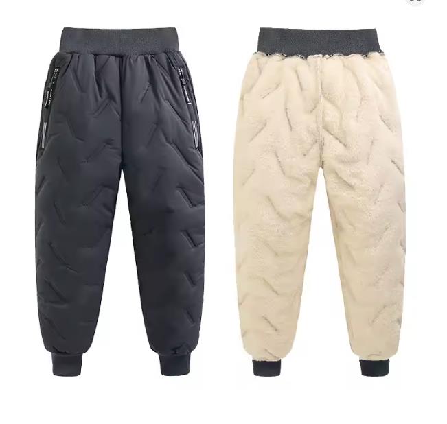 

Зимние теплые модные брюки из кашемира и хлопка для мальчиков от 3 до 12 лет, повседневные водонепроницаемые утолщенные спортивные штаны для детей 110 серый