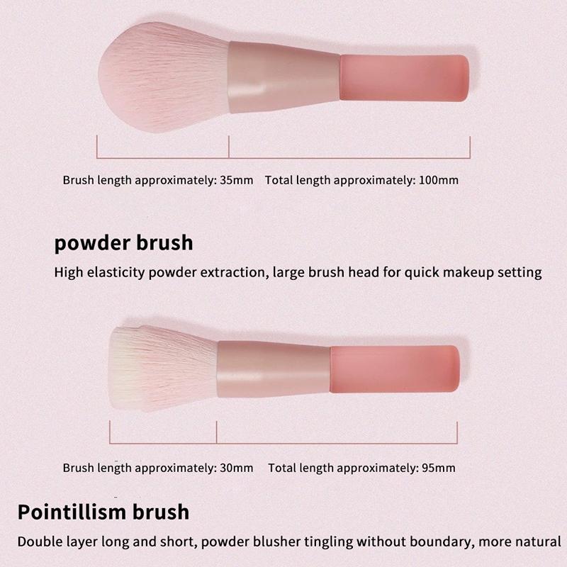 10Pcs Synthetic Makeup Brushes Professional Foundation Powder Concealers Eye Shadows Soft Handle for Face