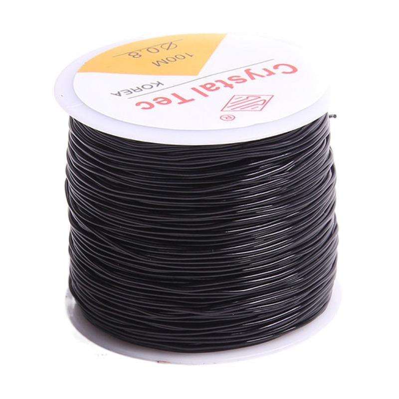 Round Transparent Fish Silk Elastic Line, Colored Crystal Line Diy Beaded Elastic Rope Jewelry Accessories 100 Meters
