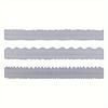 3pcs Irregular Edges Ruler DIY Making Carbon Steel Embossing Attractive Decorative Lightweight Card Making Tool