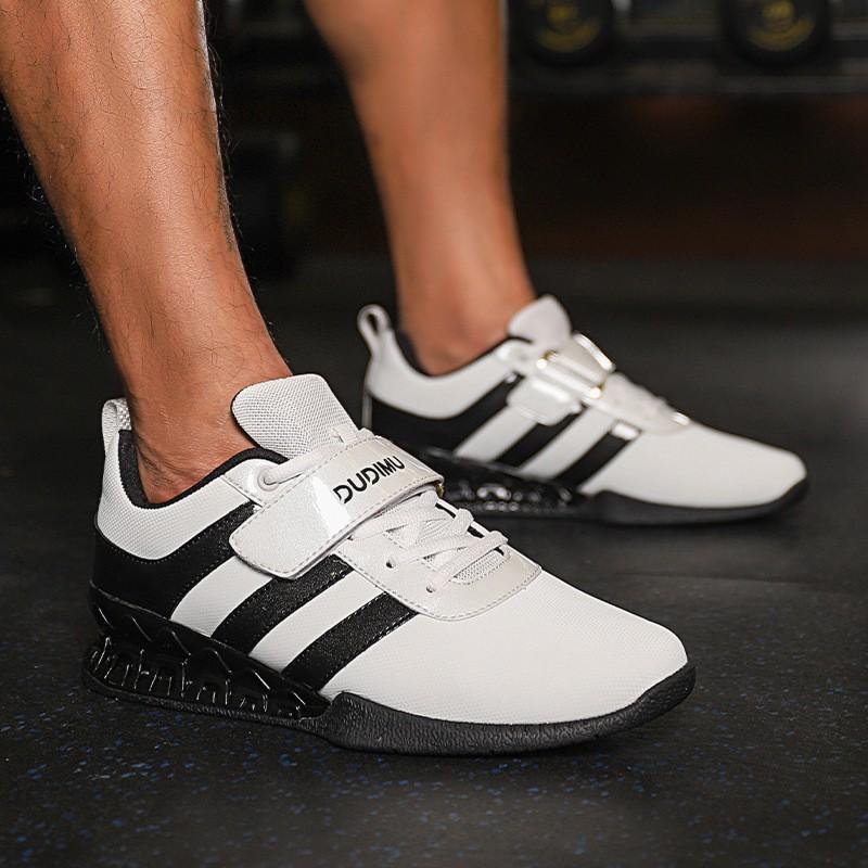 Unisex Weightlifting Shoes Squat Deadlift Powerlifting Gym Training TPU Sole Synthetic Upper