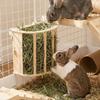 Built-in Hay Feeder Rack Wooden Ferret Hay Manger Practical Bunny Hay Feeder  Guinea Pig