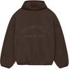 Fear of God Essentials Nylon Fleece Hoodie Heather Wood/Wood Men Tops Grey 202SU244312F