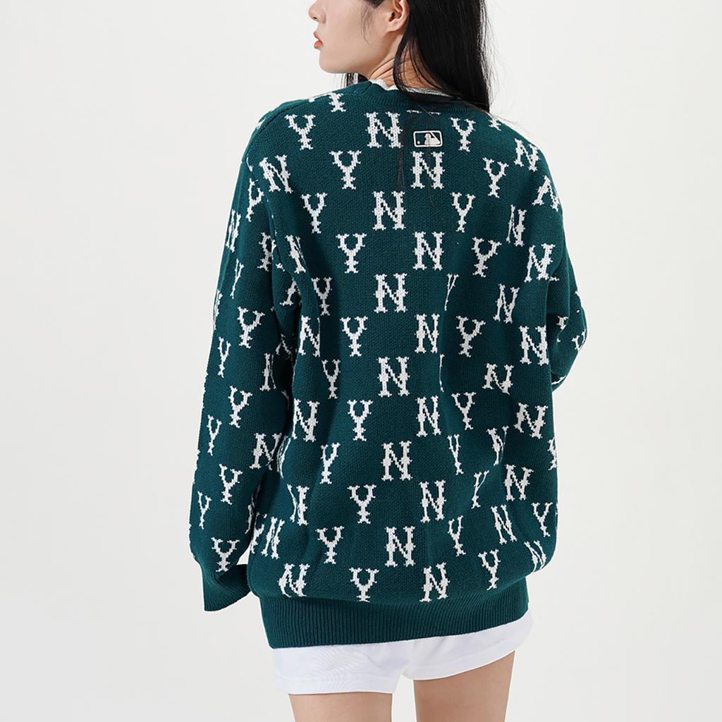 New MLB Base Logo Sweaters Unisex Green 3AKCM0124-50GND