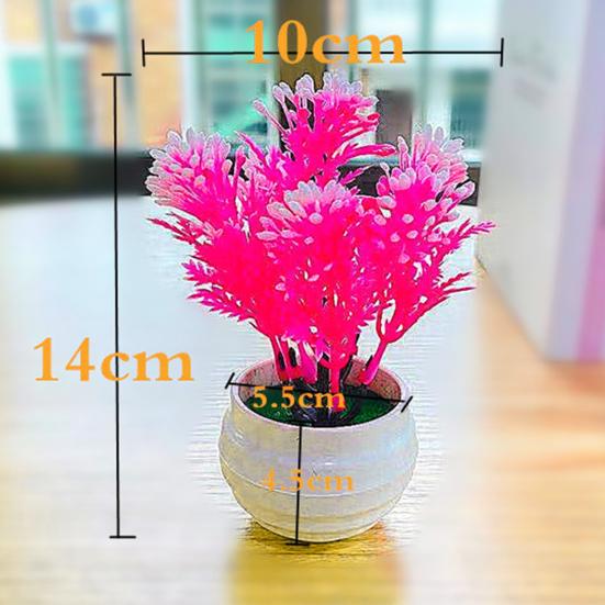 Artificial Plant Pot Orchid Desktop Potted Wedding Valentines Day Gift Ornaments Plastic Garden Imitation Flower Pot for Home Decoration