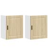 VidaXL Armoires murales de cuisine 2 pcs Porto chêne sonoma, meuble mural de cuisine, armoire pour mur de cuisine, armoire 854044