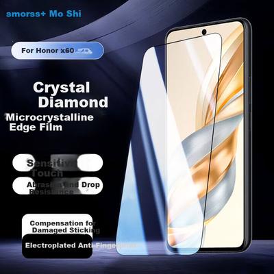 Honor X60 Tempered Glass Screen Protector, Honor X60 Phone Film, High-Definition Diamond Full-Screen Film, Ultra-Thin Glass, Shatterproof,