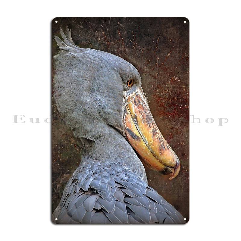 Shoebill Stork Metal Plaque Poster Kitchen Vintage Rusty Club Create Tin Sign Poster 20x30cm