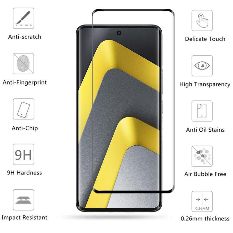 Full Cover Glass For Poco M8 5G Tempered Glass Poco M8 Screen Protector 3D Protective Phone Film For Poco M8