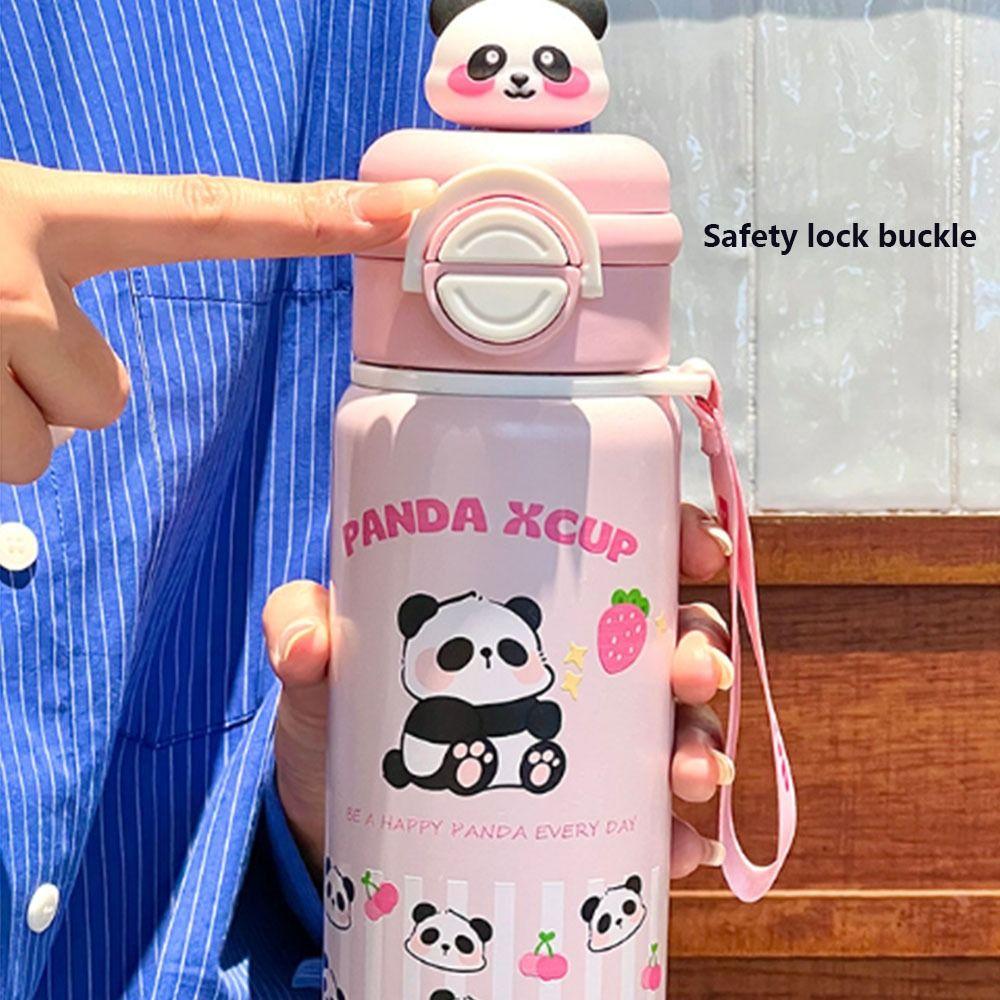 Large Capacity Panda  Insulated Cup Reusable Drinking Water Cup  Children Girls Boy
