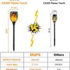 4-Pack Solar Lights Outdoor Torch Lights Waterproof Flickering Flame Lamp Dusk to Dawn Auto On/Off Decorations for Patio Garden Landscape Pathway