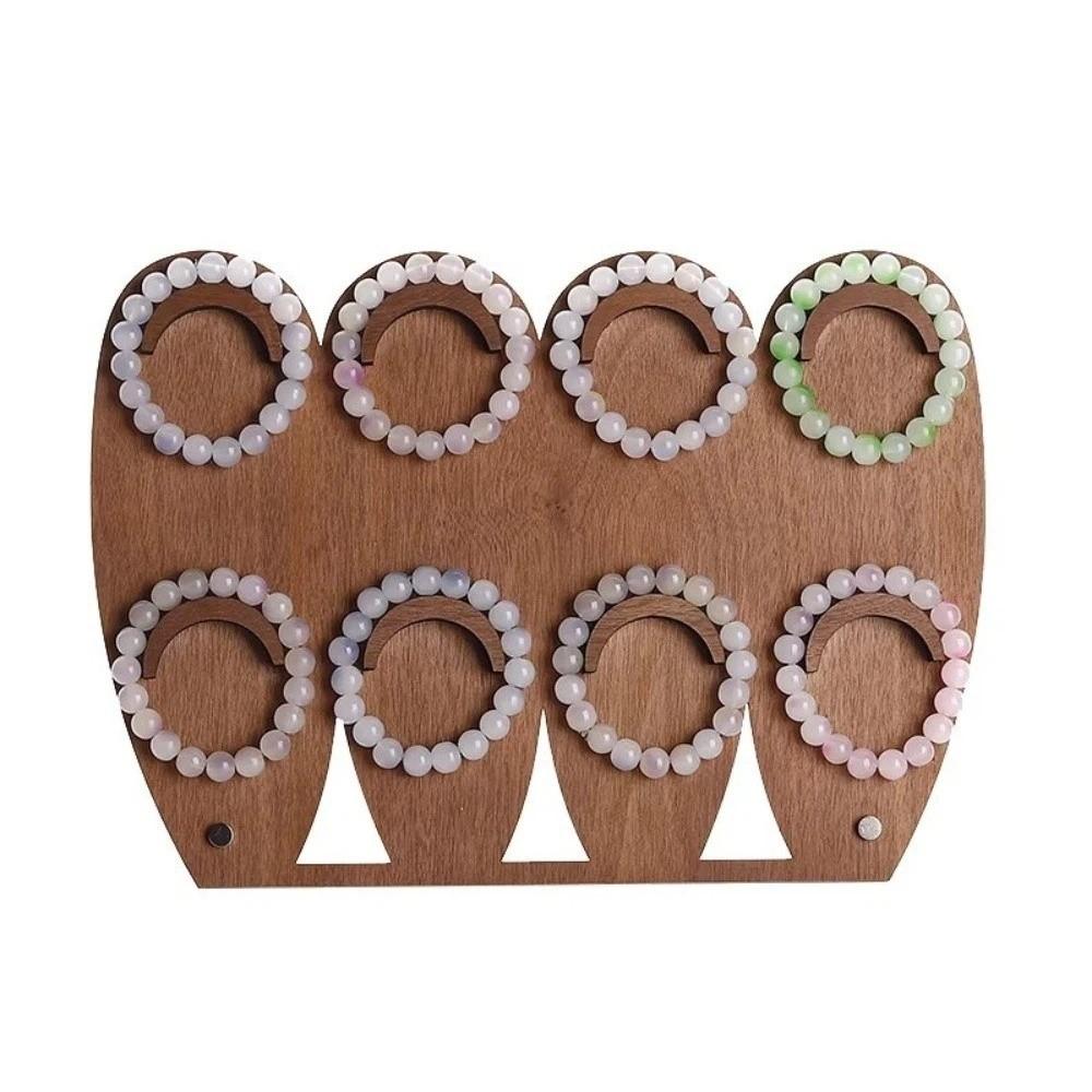 Wood Bracelet Display Rack Firm Necklace Display Stand Classic Bracelet Tray  Jewelry