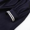 In Stock: 2026 Spring Women's Academy Style Sailor Collar Long Sleeve Shirt Dress
