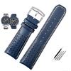 22mm 23mm  Cowhide Leather Watchband for CITIZEN Blue Angel Generation Men's Watch AT8020-54L AT8020-03L Series Bracelet Strap