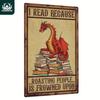 Vintage Dragon Metal Wall Art Retro Home Office Decor