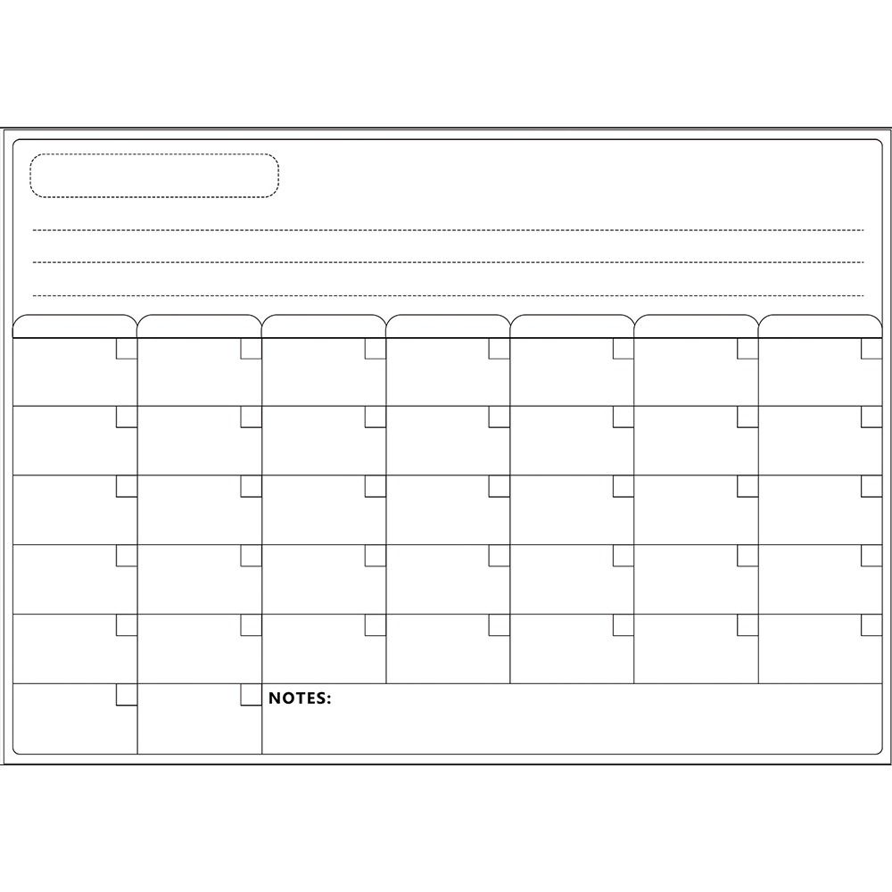 

Erasable Whiteboard Calendar 12 X 16 Message Organizer INS Magnetic Monthly Planner Kitchen 6