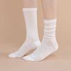 See-through Ribbed Loose-fit Long-neck Socks