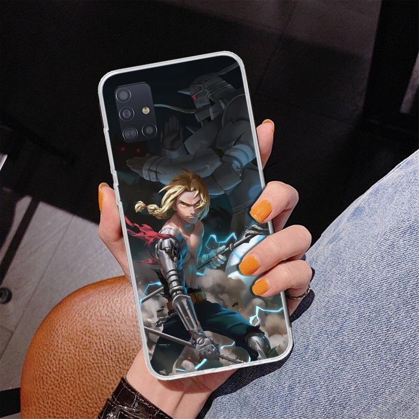 Fullmetal Alchemist Anime Phone Case For Samsung Galaxy A52 A32 A22 A12 A51 A31 A50S A30S A20S A10S Note 20 Ultra 10 Plus S10 A7