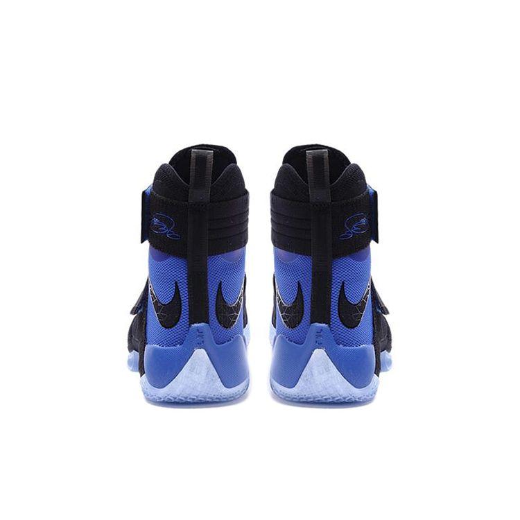 Nike Zoom Soldier 10 LeBron James Basketball Shoes Men Sneakers Black Blue 852419-004
