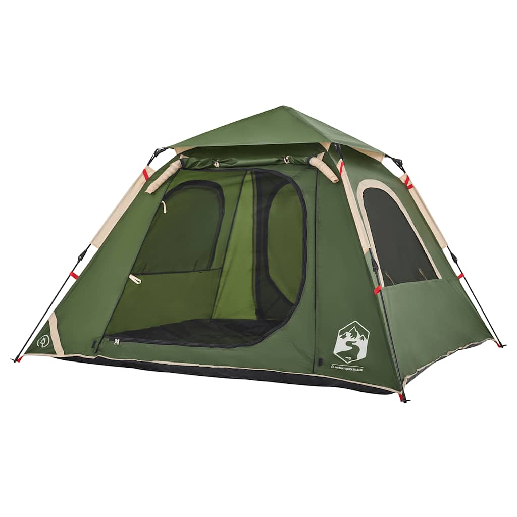Dome Camping Tent for 4 Persons Green Quick Release System