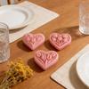 Silicone Heart Shape Molds Handmade Candle Moulds with Dried Flower and Glitters for Resin Crafts and Candle Creations