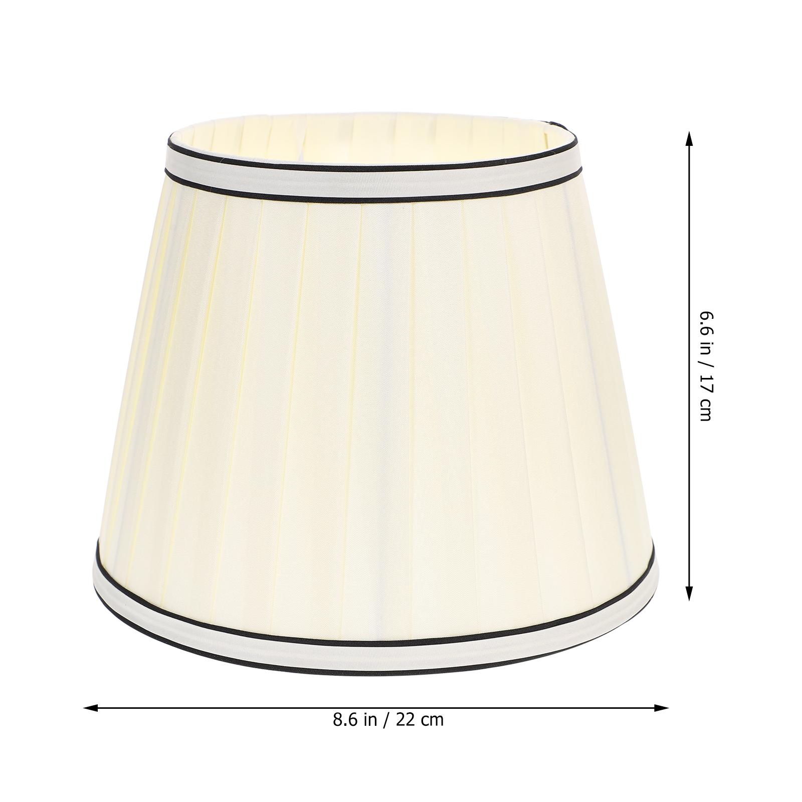 

Modern Fabric Lampshade for Table Desk Floor Lamp E27 Sturdy Structure Lightweight Compact Size Bedroom Living Room Restaurant бежевий