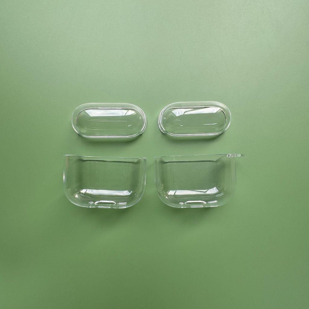 AirPods Pro 2 Transparent Hard Shell Case, Compatible with AirPods 3 & 4, Soft Protective Cover