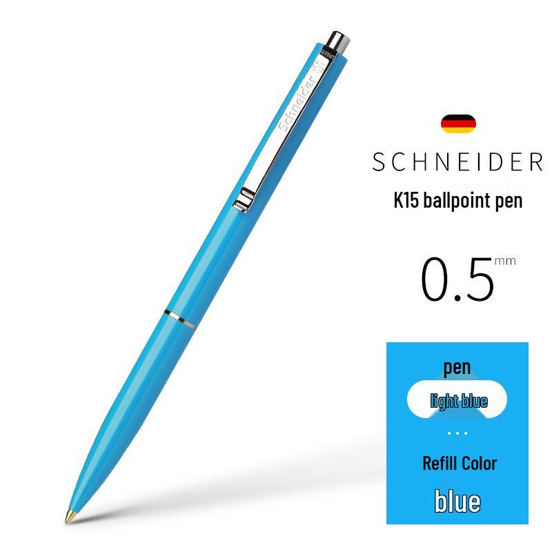 Schneider Wysokiej Jakości Długopis Kulkowy Wciskany - Gładki Niemiecki Import do Użytku Biurowego i do Podpisu