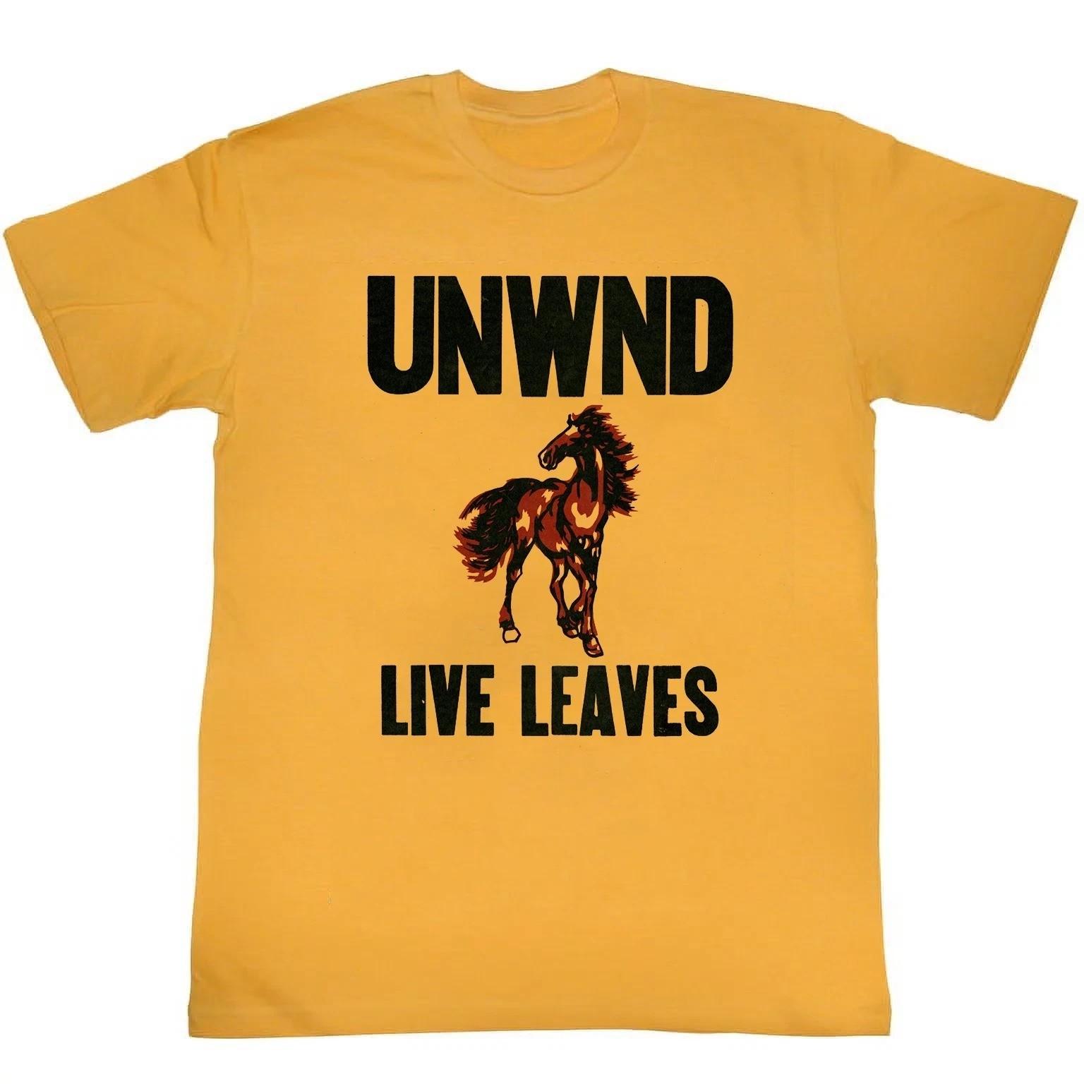 Unwound Band Live Leaves Yellow Cotton T Shirt Full Size S-5XL BL1902 XXXL